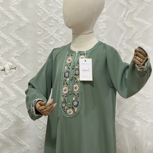 caftan vert lybass banaati