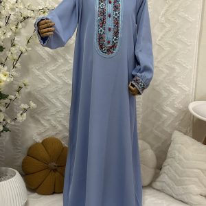 caftan bleu lybass banaati